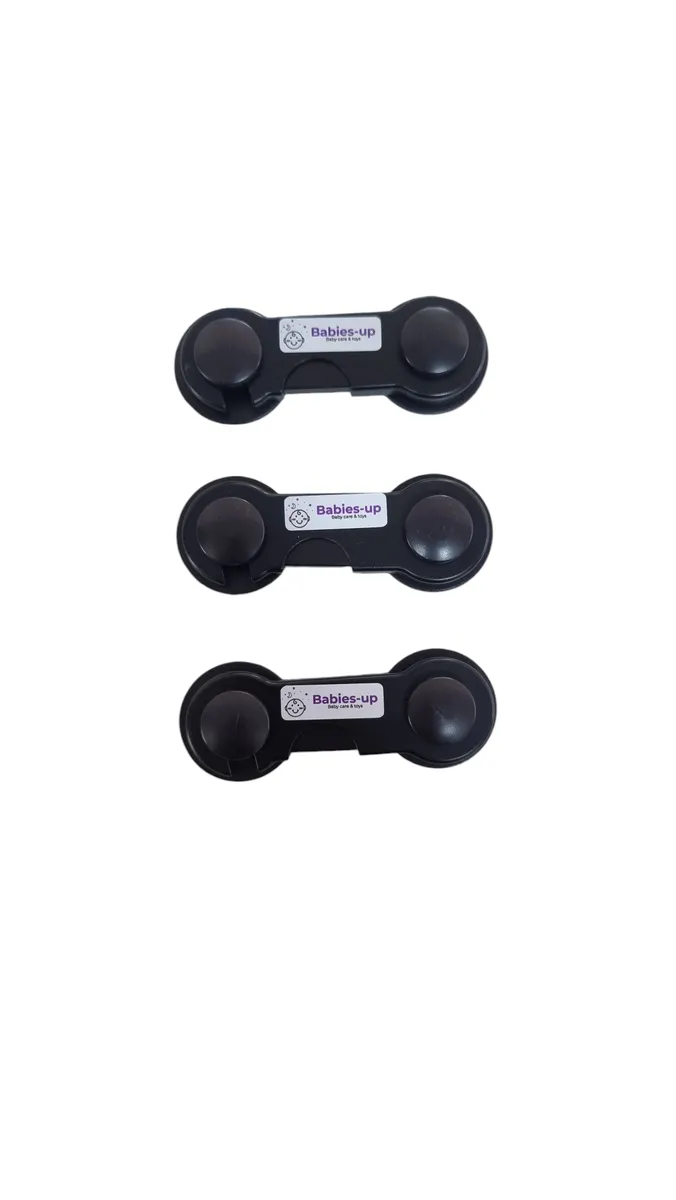 Babies-Up Cabinet/Fridge/Cupboard Lock Baby Proofing for Child Safety Set 3 - Black