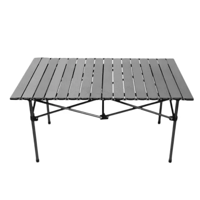 Picnic Portable Black Aluminum Camping Furniture Easy Folding Outdoor Table