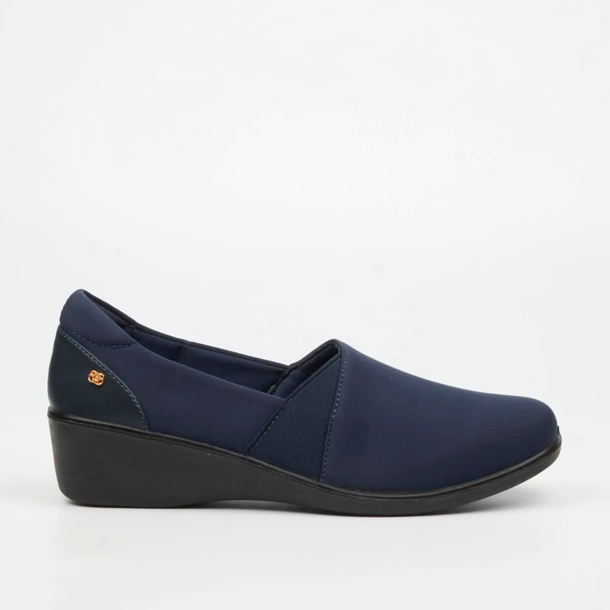 Butterfly Feet Classics Isabella 2 Navy Women Textile Low Wedges
