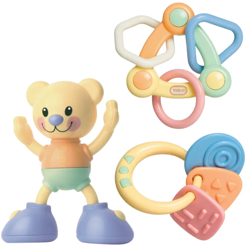Tolo - Baby Toys and Gift Sets - 3 Rattle, Grab & Play Sets with Gift Boxes