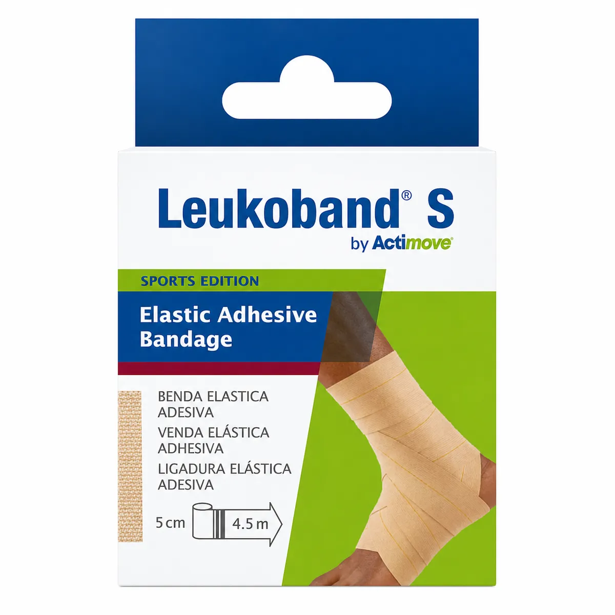 Actimove Leukoband S Elastic Adhesive Bandage Sports Edition Beige