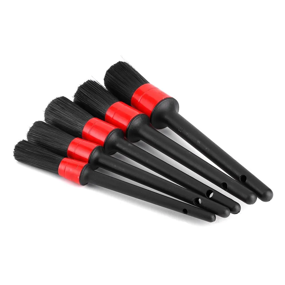 Dual Use Car Detailing Brush Set 5pcs