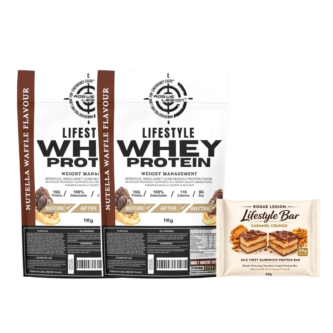Rogue Legion Lifestyle Whey Protein - Nutella Waffle and Caramel Crunch