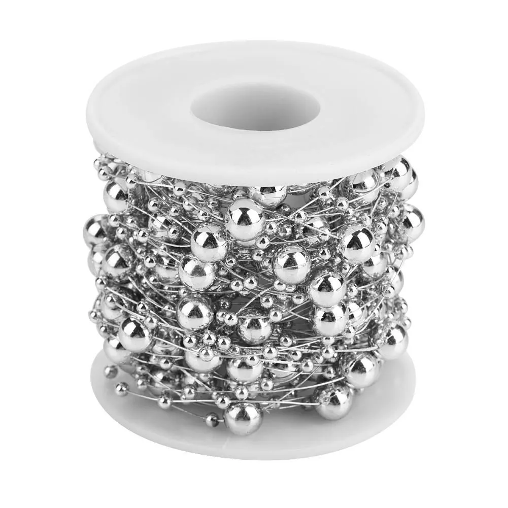 10m Artificial Pearl Beads String Roll for Wedding Party Decoration