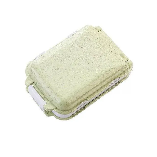 Three-layer Travel Pill Case - Green