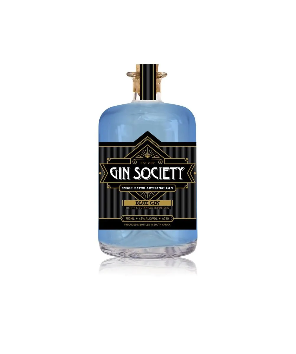 Gin Society Handcrafted Blue Gin - 750ml