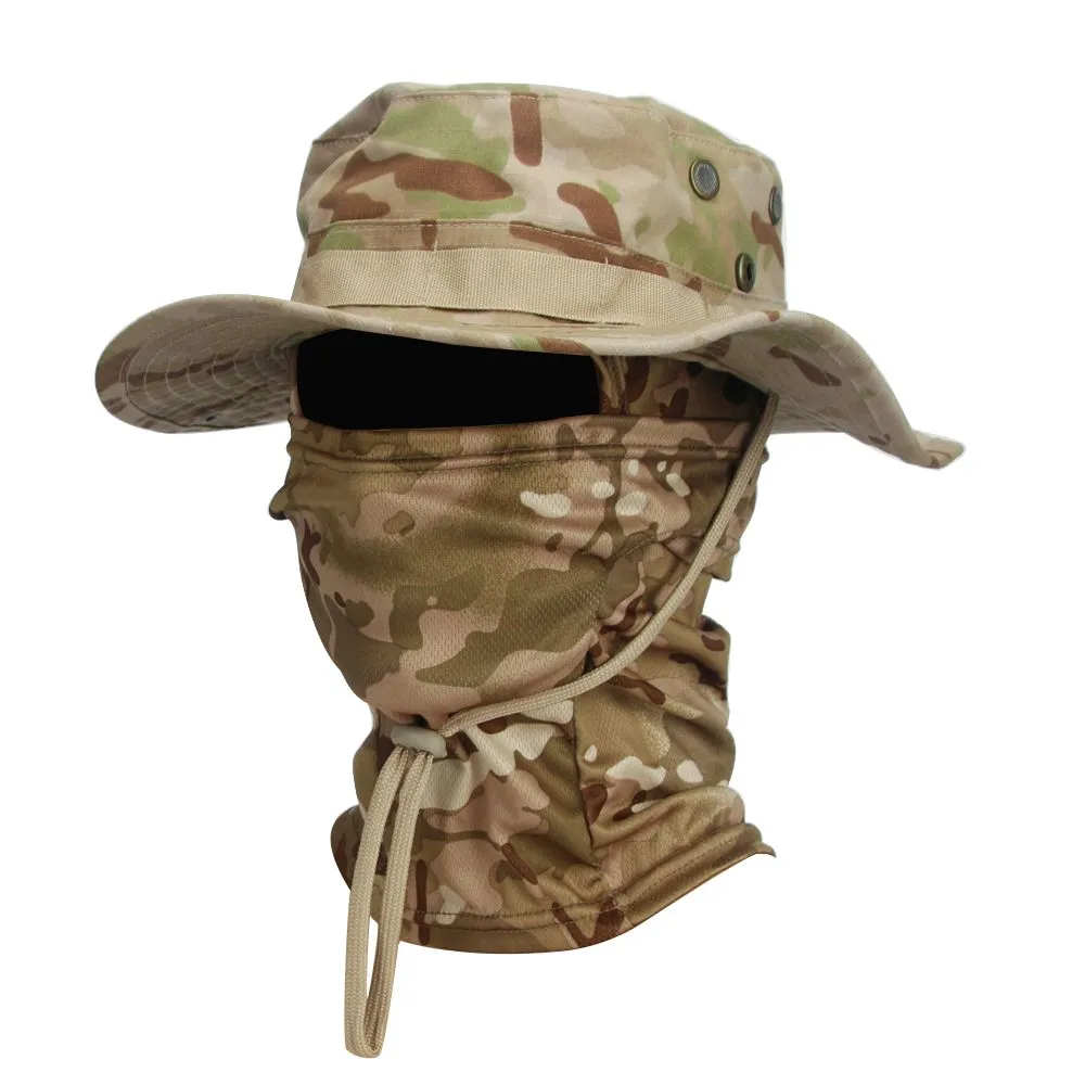 Camouflage Cap Balaclava Hat Suit Foldable Soft Hat Outdoor Hunting Fishing