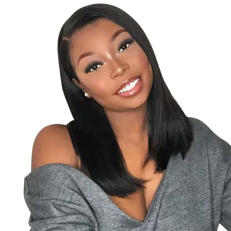 VSP 16in Brazilian Hair 13x4 Full Frontal Straight Glueless Wig Human Hair