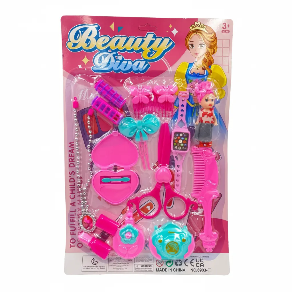 Children's Pretend Makeup Artist Set with Accessories