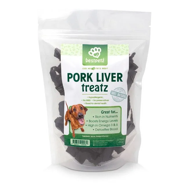 BestPetz - 100% Pork Liver Biltong Treats 250g