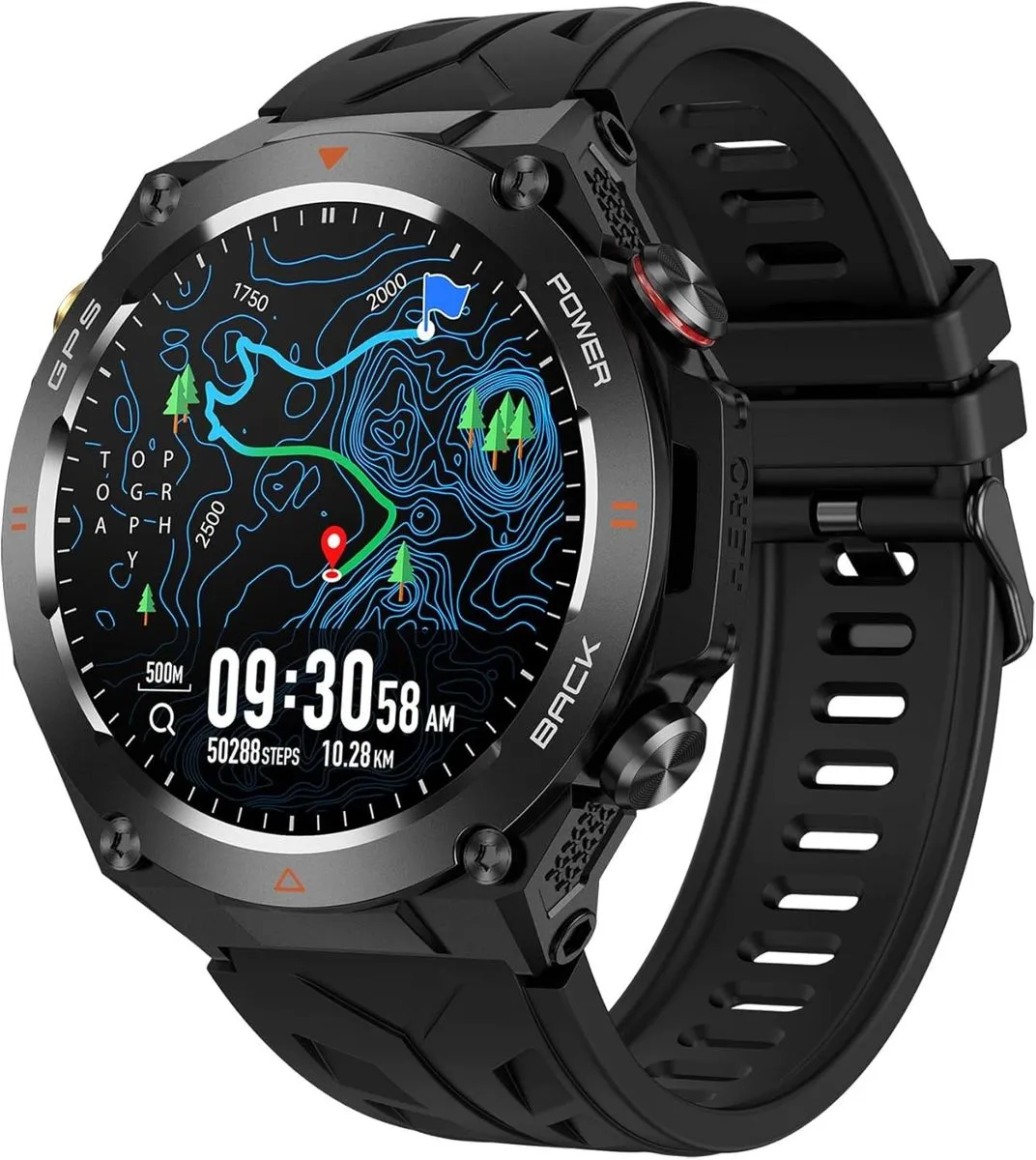Outdoor monitoring air pressure compass sports outdoor GPS call smart watch