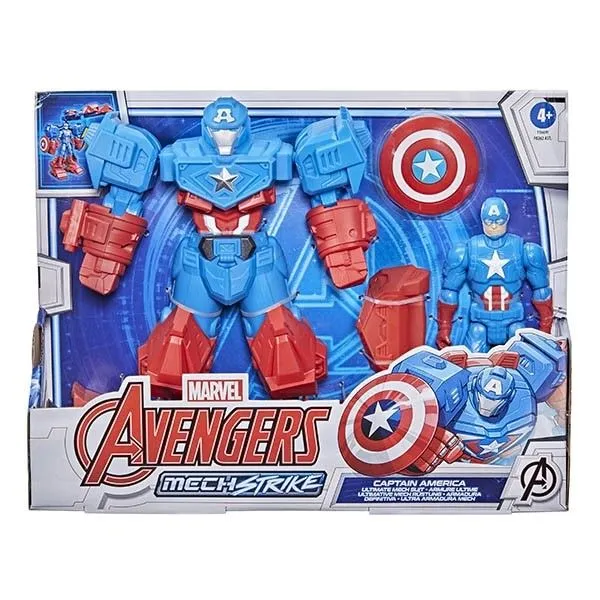 Marvel-Avengers Mech Strike DLX Figure Captain America Ultimate
