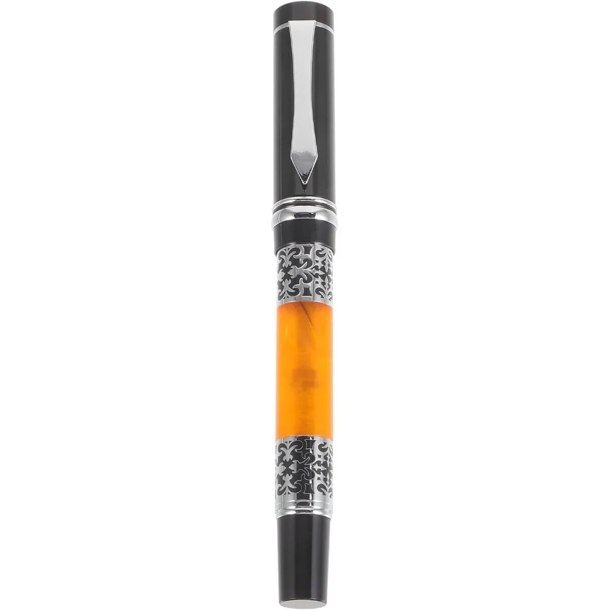 Metal Fountain Pen Dual-color Design 0.5mm Fine Tip Black Ink Smooth