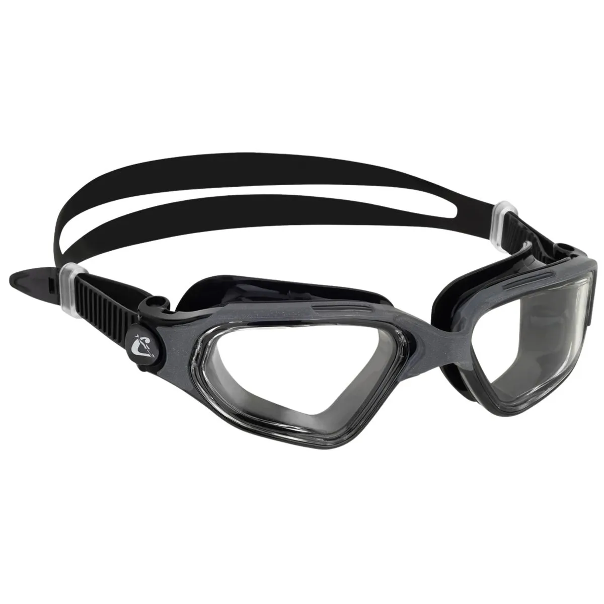 Swim Goggles - Clear Eyes Anti-Fog UV Protective Lenses | Cressi - Grey