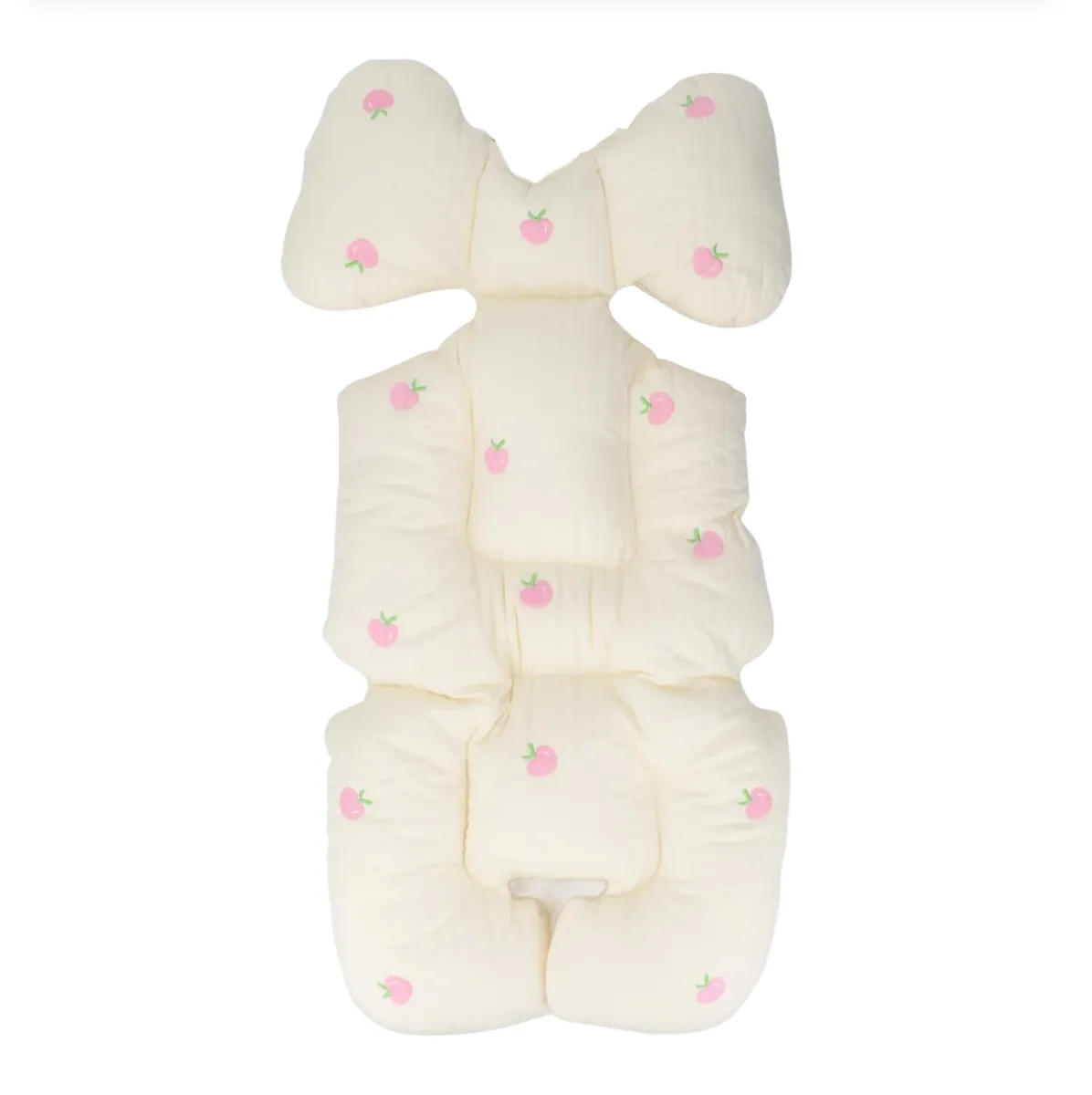 Breathable Padded Pram Seat Cushion - Cherries