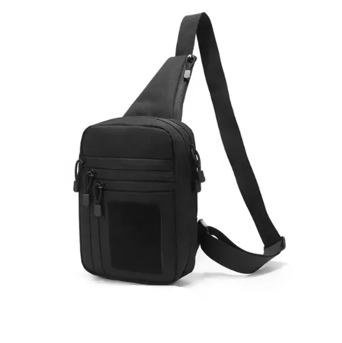 Tactical Shoulder Bag Pack with Holster - Black