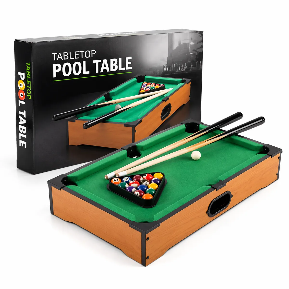Mini Tabletop Pool Table Game Set