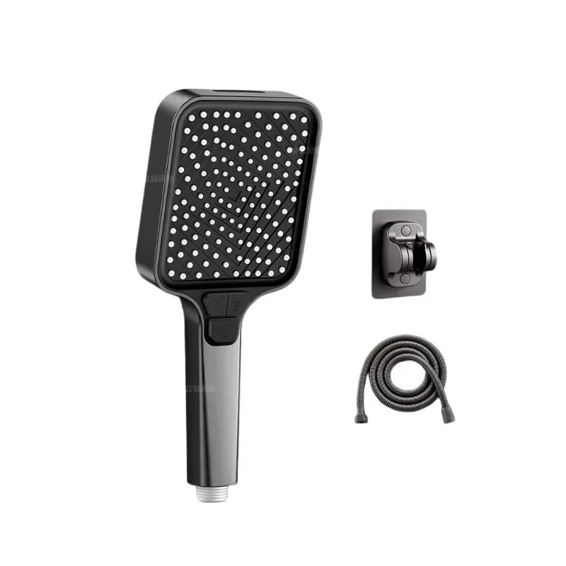 High - Pressure Square Shower Head Set