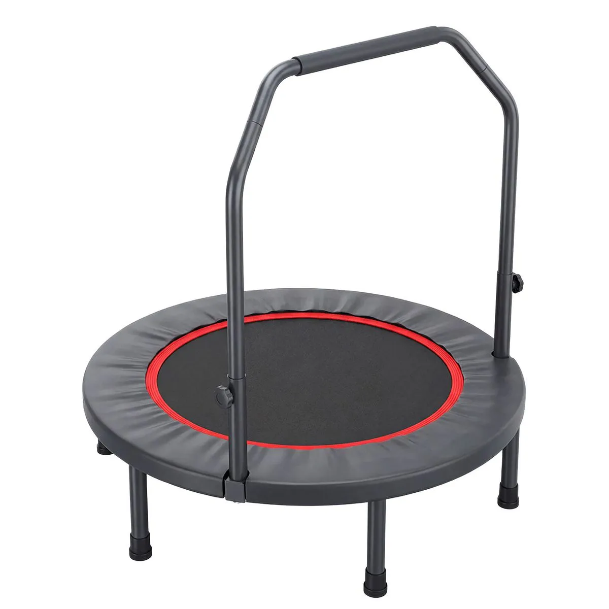 Foldable Fitness Trampoline with Handle Bar - Workout Rebounder - 40 Inch