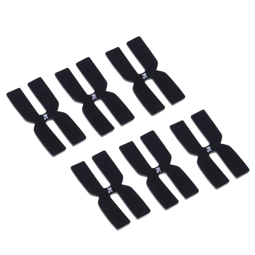 6 Pieces Tennis Racket Balance Silicone H-shaped Power Strips Black