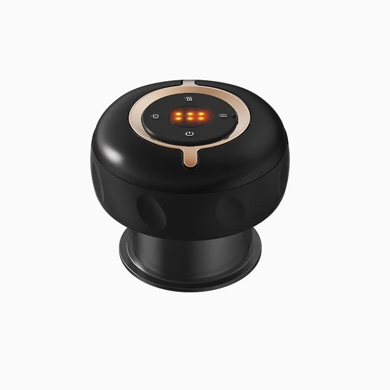 Cupping Massage Device for Back, Intelligent Breathing, Muscle Soreness - Black