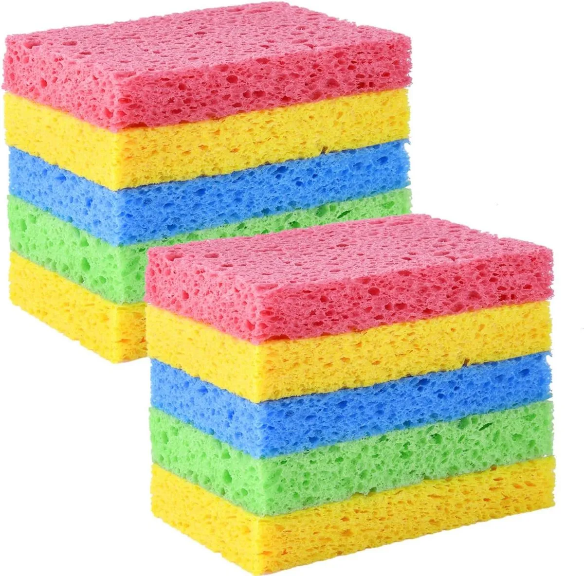 Sponge Kitchen Natural Cellulose Sponges 10 Pack Compressed Sponges
