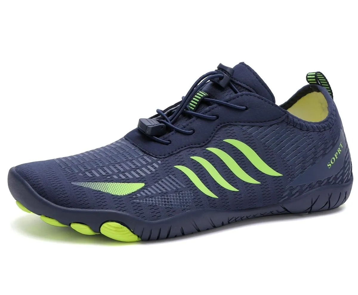 Lightweight Durable Aqua Water Beach Shoes - Blue and Green