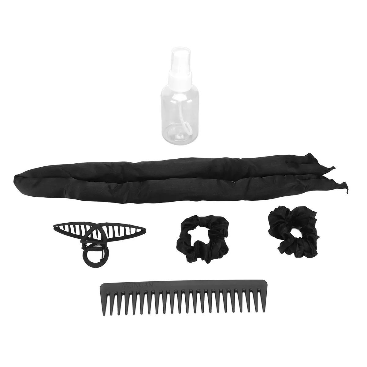Heatless Curling Headband Kit for Sleep, Cotton Claw Clip
