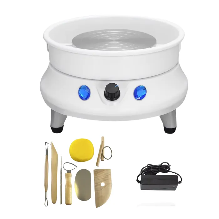 Electric Pottery Wheel Ceramic Work Clay Art Machine 15cm Turntable
