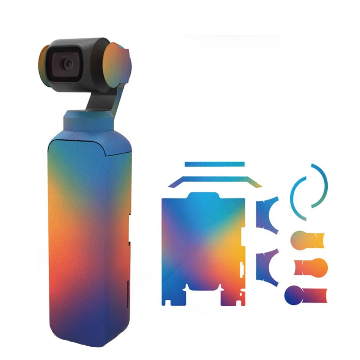 Waterproof Protective Film Decals Compatible with DJI Osmo Pocket 3 - Blue