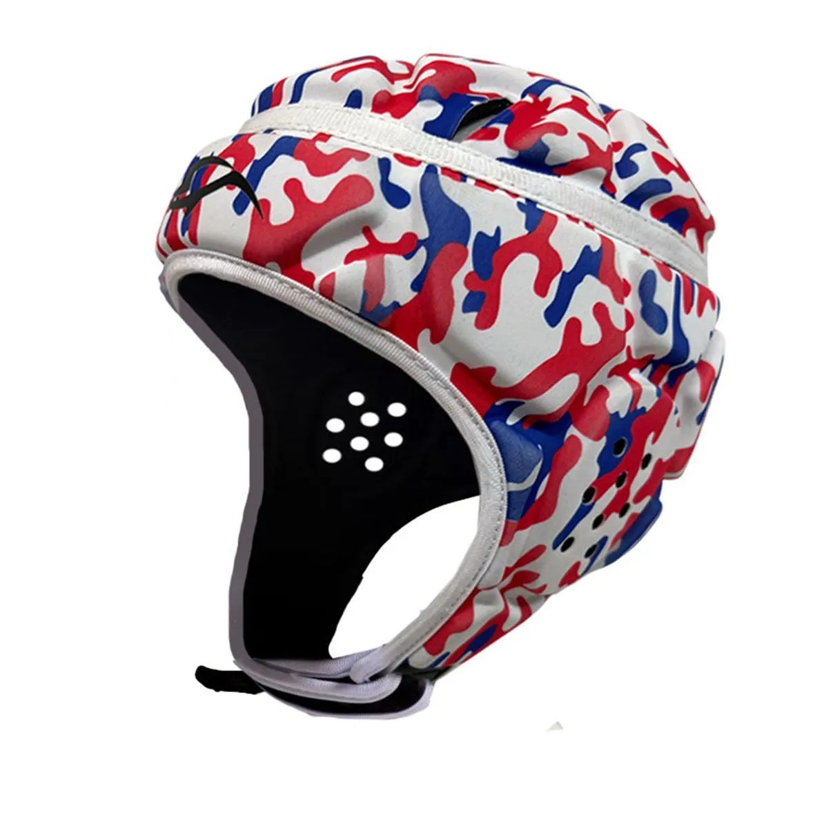 Stormforce INT. Rugby Headgear - Red/Blue/White Camo