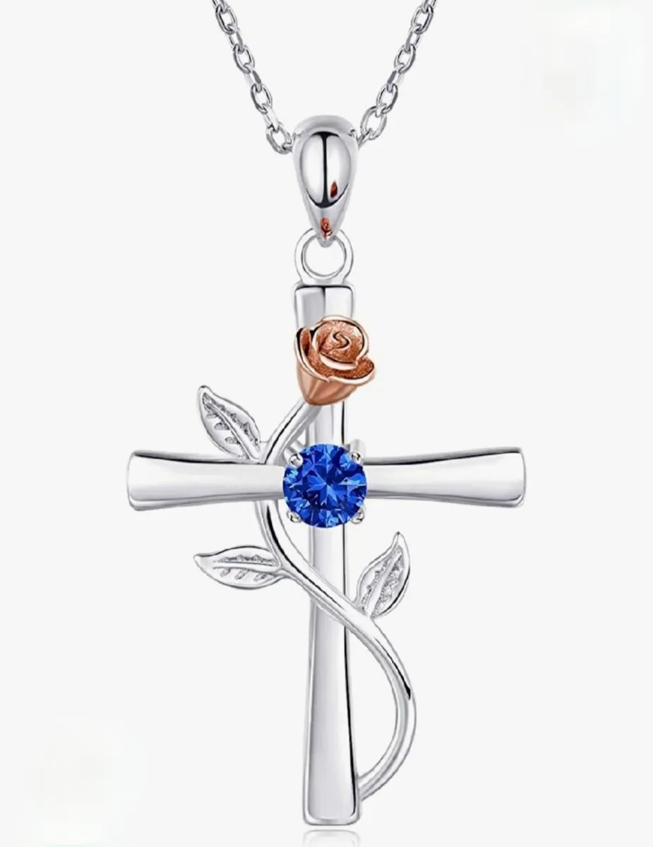 Saintly Sapphire-September Birthstone Immortality Necklace