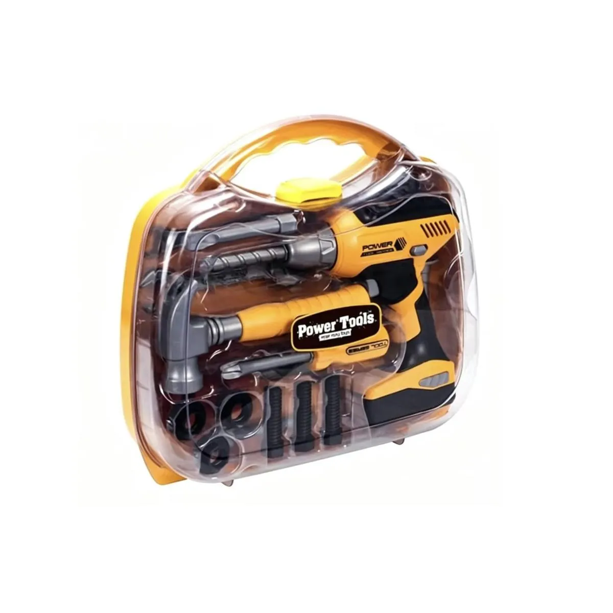 ZELTRYN Kids Pretend Construction Power Tool Toy Set with Electric Drill