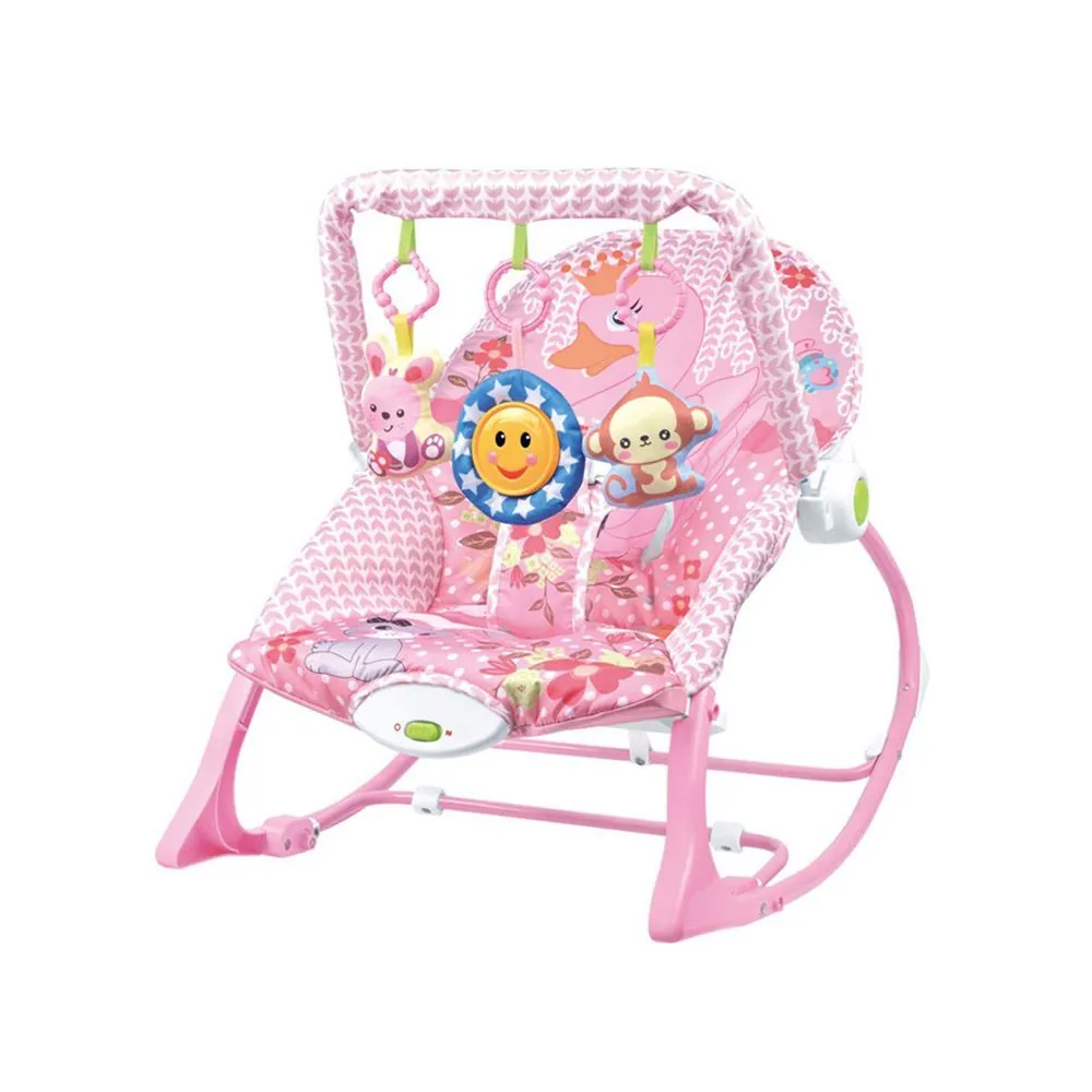 DH - Infant to Toddler Baby Musical Rocker - Pink