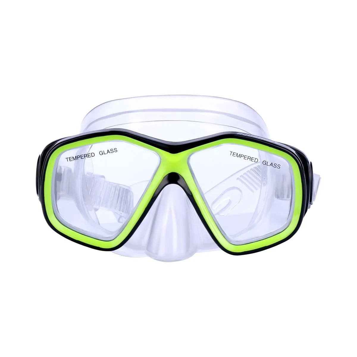 Aqualine Neptune Jnr Mask - Black/Lime