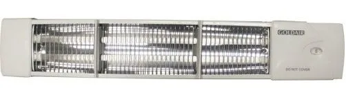 Goldair - 1200W 2 Bar Wall Mountable Bathroom Heater - White - 4296DB