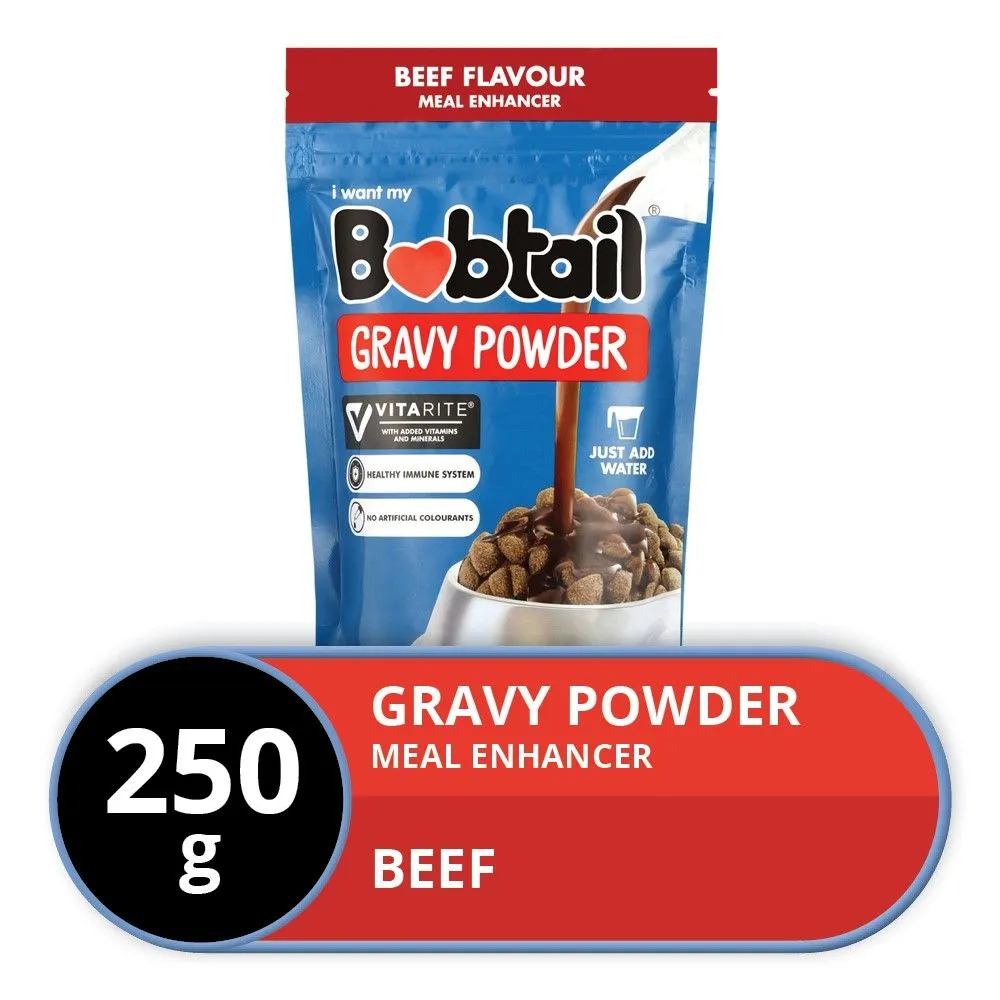 Bobtail-Gravy Powder Beef Flavoured Meal Enhancer 250g x 2