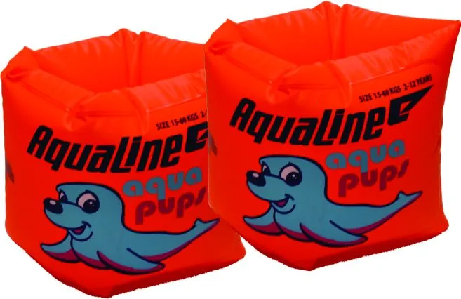 Aqualine - Roll Up Armbands Orange (Size: 2-12 years)