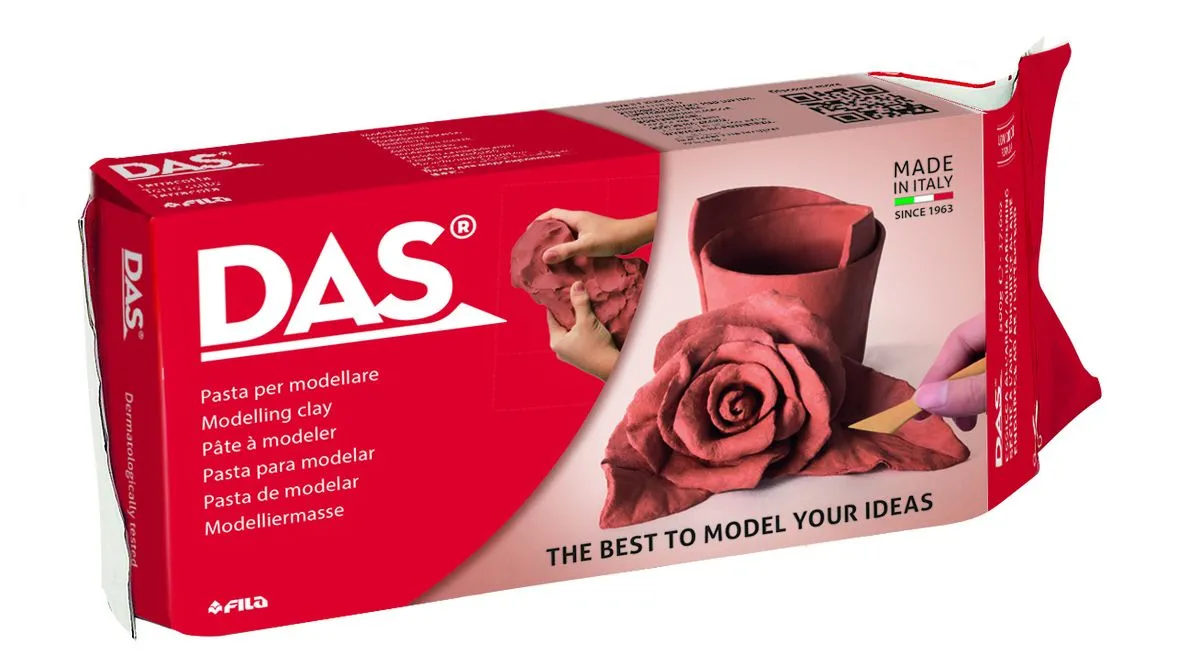 DAS Air Hardening Modelling Clay 1kg - Terracotta