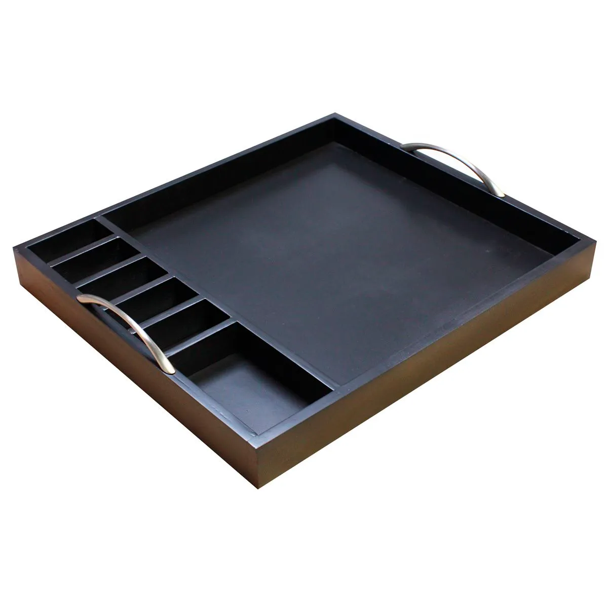 House Of York - Tea Caddy Tray - Dark Wood