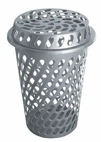 Addis - Slotted Linen Bin - Grey