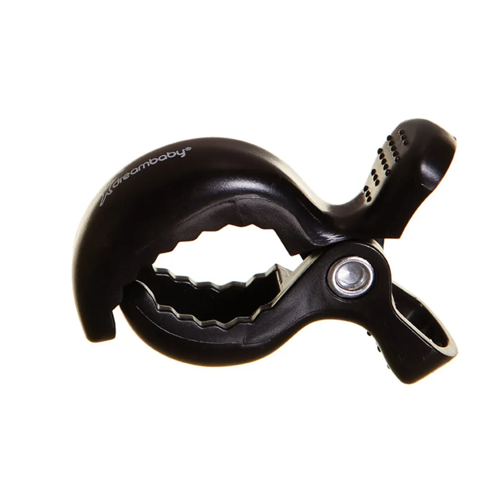 Dreambaby - Black Stroller Clips - Set of 4