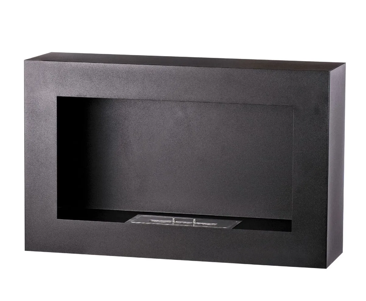 1green Freestanding Bio-Ethanol Fireplace - Black 