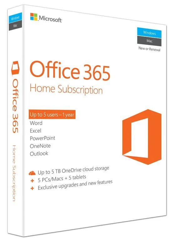MS Office 365 Family (Medialess) - 1 Year