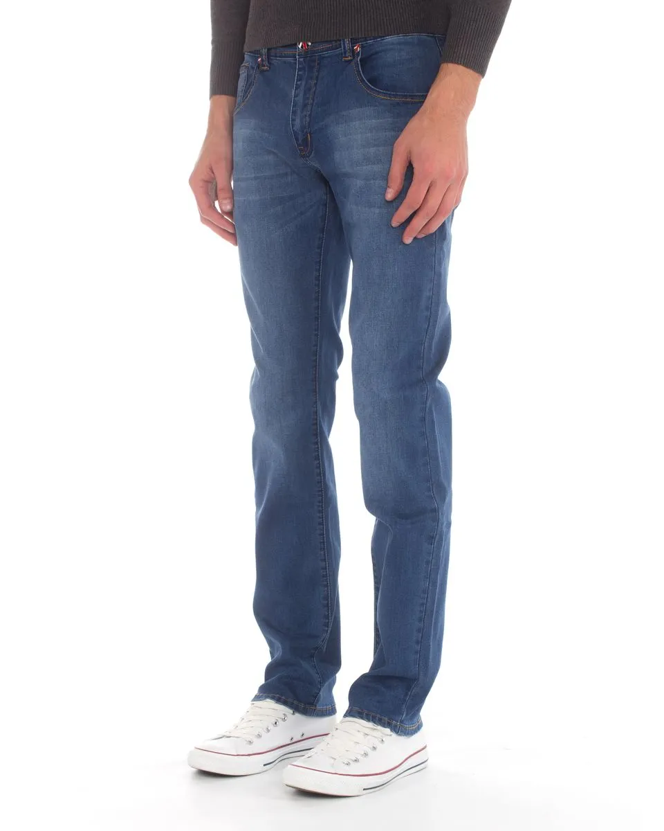 Top Warrior Men's T'46 Straight-Leg Jeans - Blue 