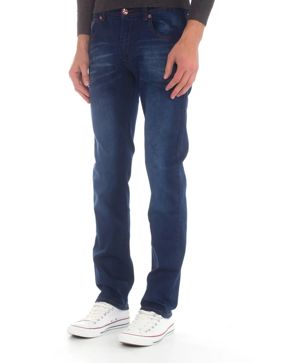 Top Warrior Men's T'90 Straight-Leg Jeans - Blue 