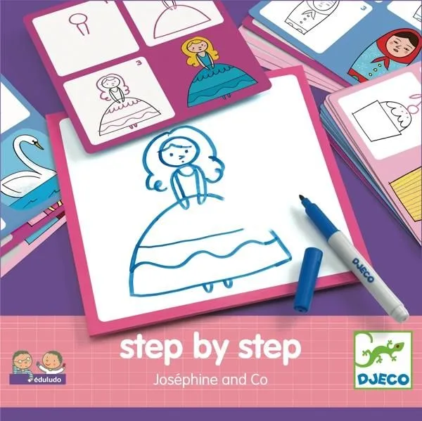 Djeco  Eduludo Game  Drawing step by step  Josephine and co