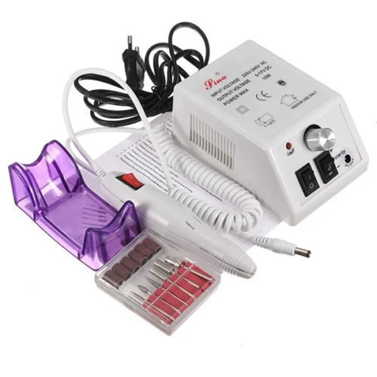 Professional Manicure Pedicure Electric Drill File Nail Art Pen Machine Set