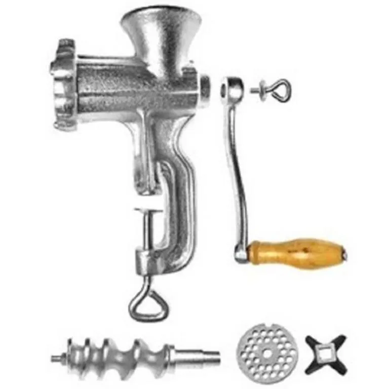Heavy Duty Hand Operated Kitchen Meat Mincer, Beef Grinder & Sausage Clamp