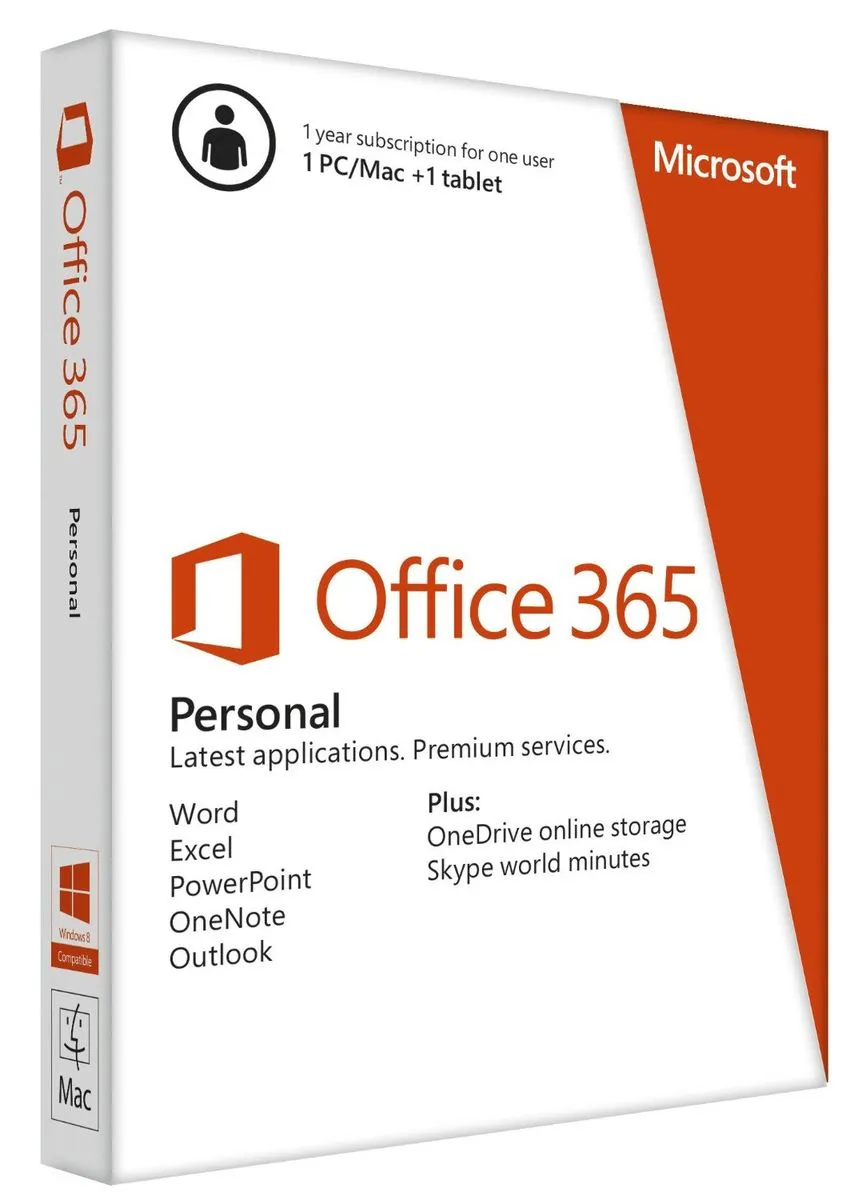 Office 365 Personal - Medialess - 1 Yr Subscr